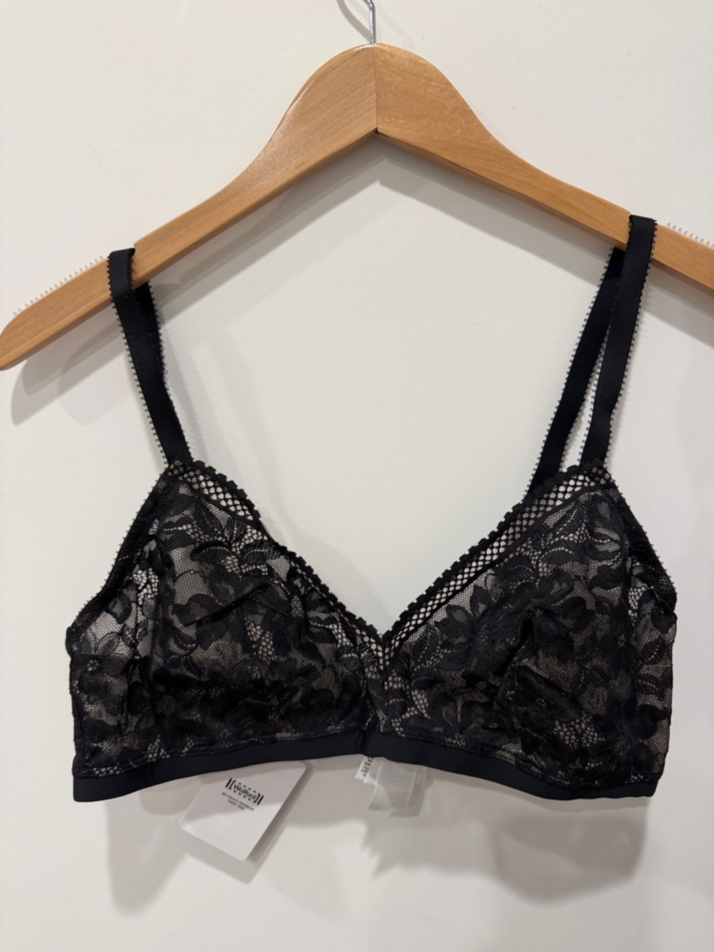 Wolford Black Lace Bralette XL
